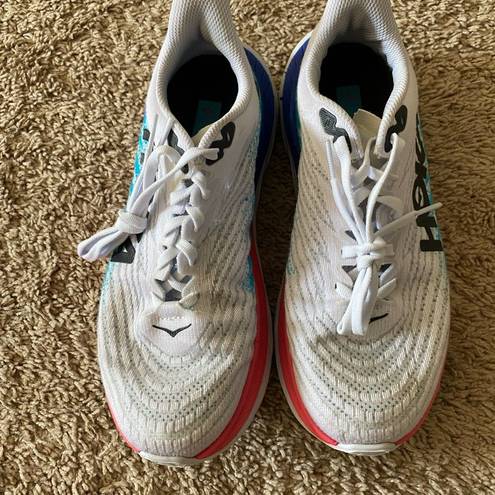 Hoka One One Mach 5  White Women's Running Shoes Size 7B Regular Width