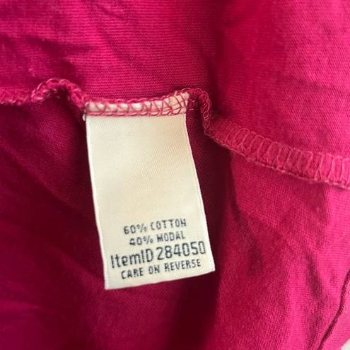 L.L.Bean  Cardigan Pink Pleated Pin Tuck Tie Front Open Long Sleeves Sz L EUC