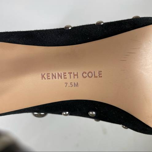 Kenneth Cole  Women’s Riley Mules Studded Black Suede Size 7.5