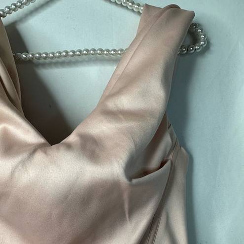 House Of CB  Coraline Blush Pink Corset Dress Size Medium Satin