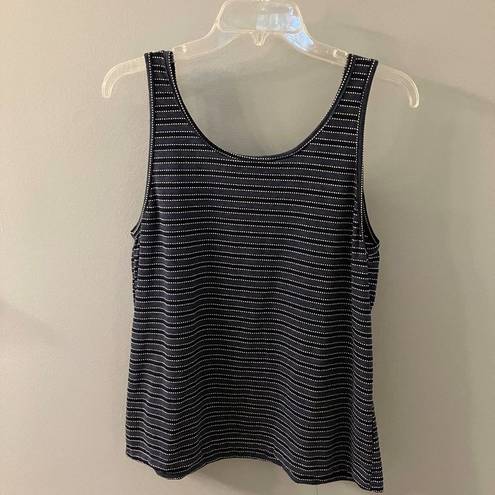 Sonoma Goods for Life Blue and white Striped Tank Top - Large NWOT