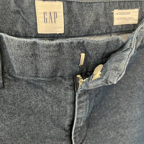 Gap Slim City Crop size 4 jeans navy blue