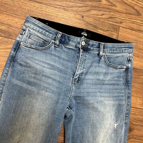 LuLaRoe  Jeans Womens 30 Blue Boyfriend High Rise Stretch Med Wash Denim