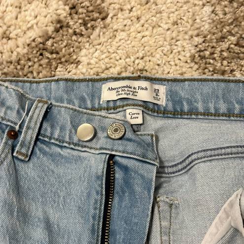 Abercrombie & Fitch Abercrombie Curve Love Ultra High Rise 90s Straight Jean