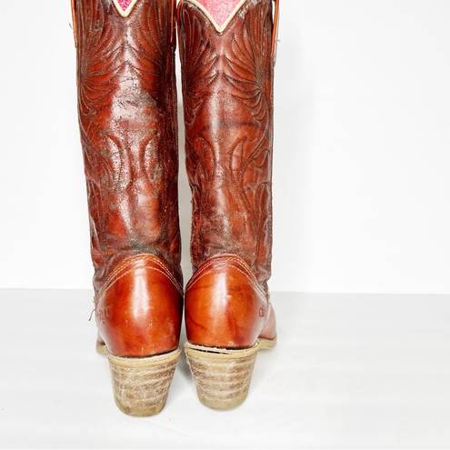 Dingo Vintage  Leather Cowgirl Western Heeled Boots Size 5.5 Women’s