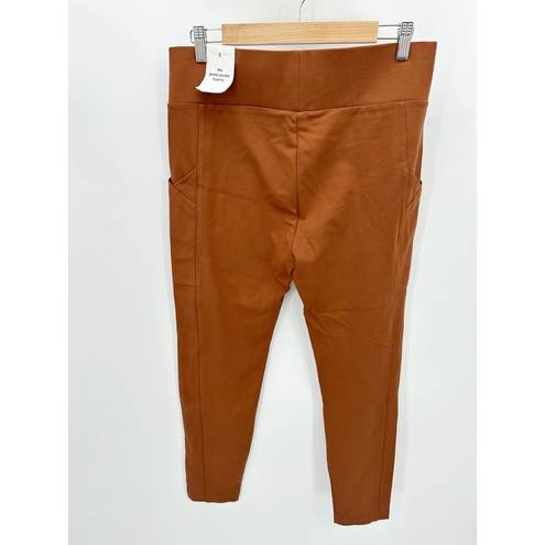 Lou & grey  Leggings Women LARGE NWT Burnt Orange Ponte Pull On Stretch