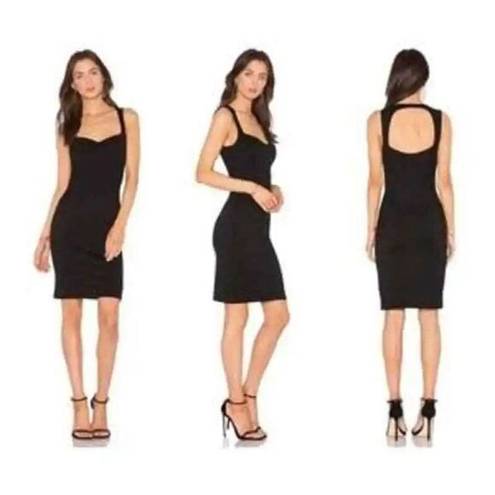 L'Agence  Women's Emma Little Cut Out Back Black Bodycon Party Dress Size XS