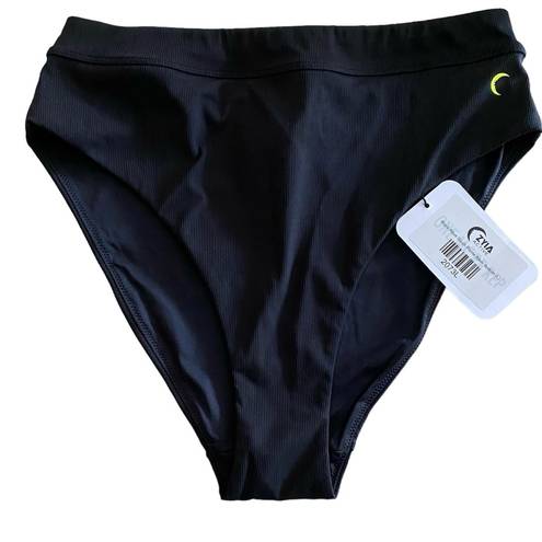 Zyia  Active Black Rêve South Pointe Bikini Bottoms Sz Large NWT