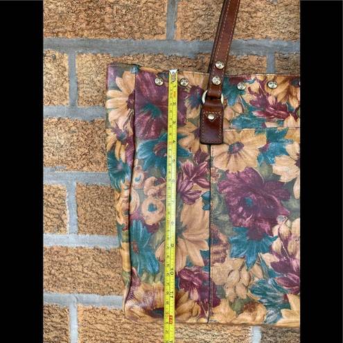 Patricia Nash  FRESCO BOUQUET SOLARO LEATHER TOTE