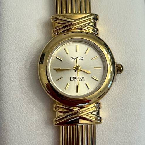 Gucci Paolo  Ladies Watch Yellow Gold Tone Bracelet and Dial Quartz NWOT