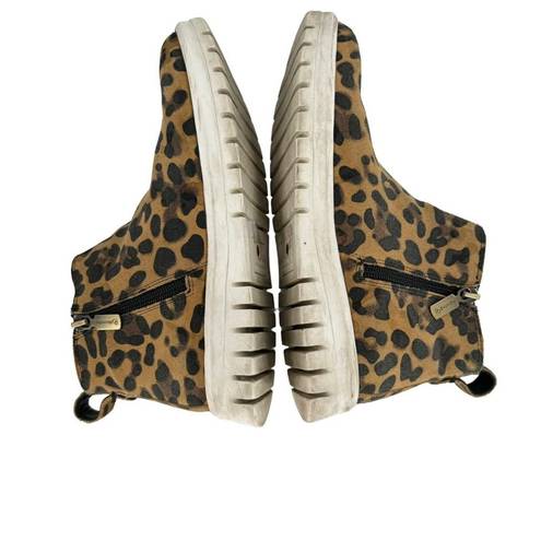 Blondo  Ankle Boot Womens Leopard Print Leather Flora Chelsea Waterproof‎ Size 8