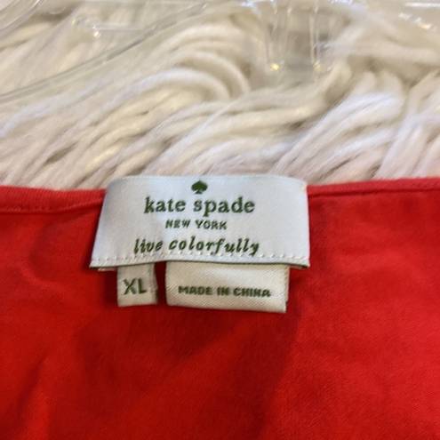 Kate Spade  Shirt size XL length 24” bust 38” color red BNWOT