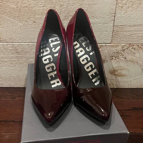 Kelsi Dagger  Women’s Red Ombre Patent Leather Pointed Toe Evan Heels Size 8 NEW