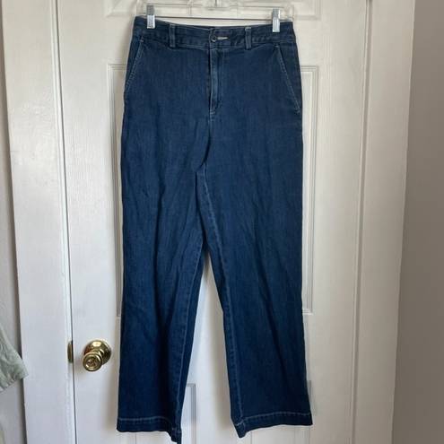 Uniqlo  High Waisted Wide Straight Denim Pants