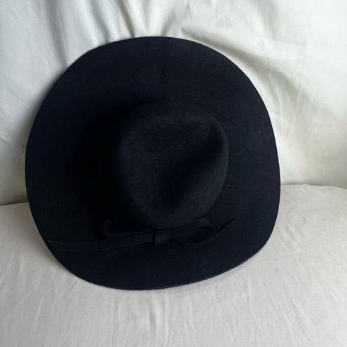 Pacific&Co San Diego Hat  Felted 100% Wool Hat Wide Brim Floppy SunHat Black