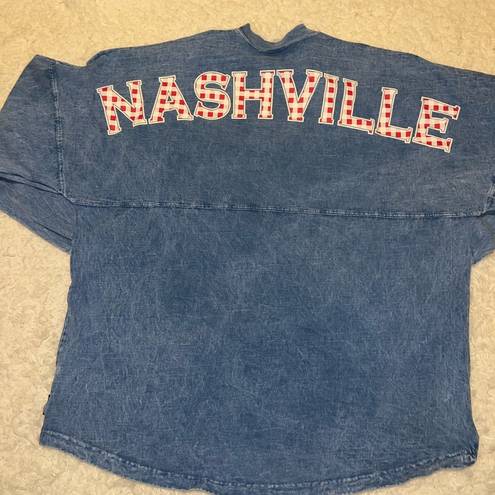 Spirit Jersey Nashville TN  Tourist Long Sleeve Shirt Size XL Spellout w Guitar