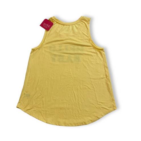 Isabel Maternity NWT Yellow Daisy Hello Baby Floral Muscle Tee Tank Top  New