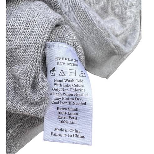 Everlane  Linen Crewneck Sweater Grey Size XS