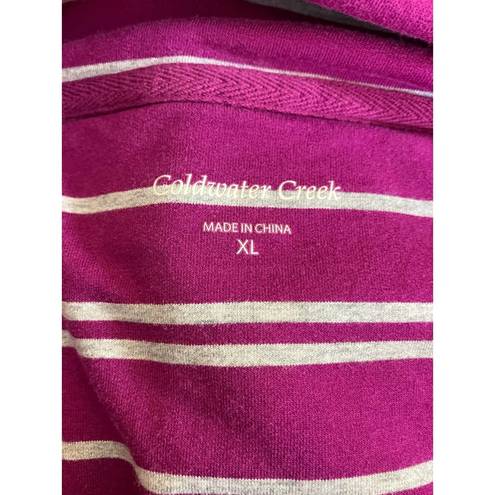 Coldwater Creek  Striped Shirt XL