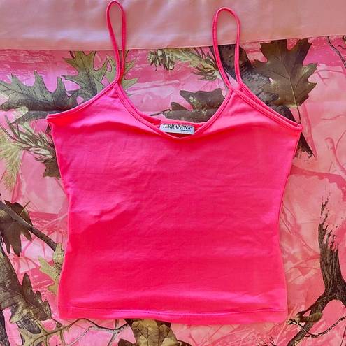 Terranova y2k hot pink fitted tank top 