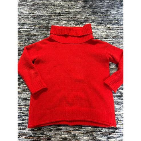 The Moon  & Madison Womens Sweater Cozy Collection Chenille Red Stretch size M