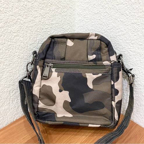 infinity LUG  Can Can Green Camo Nylon RFID Convertible Mini Crossbody Bag