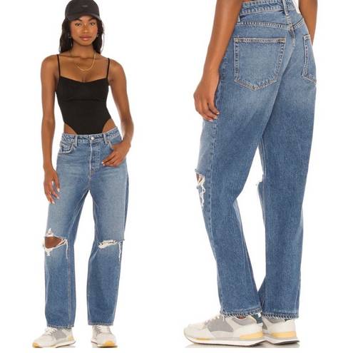 GRLFRND NWT  Amanda Mid Rise Straight Jeans Abbot Kinney