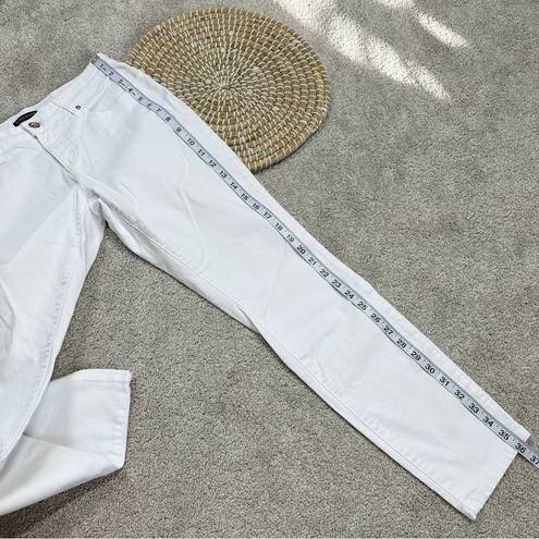 Eileen Fisher  System Organic Cotton Slim Fit Ankle Jean White Size 4