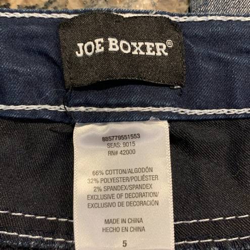 Joe Boxer Women's  Low Rise Denim Blue Ankle Jeans Size 5 GUC #7925