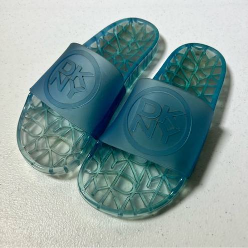 DKNY  Light Blue Rubber Slides