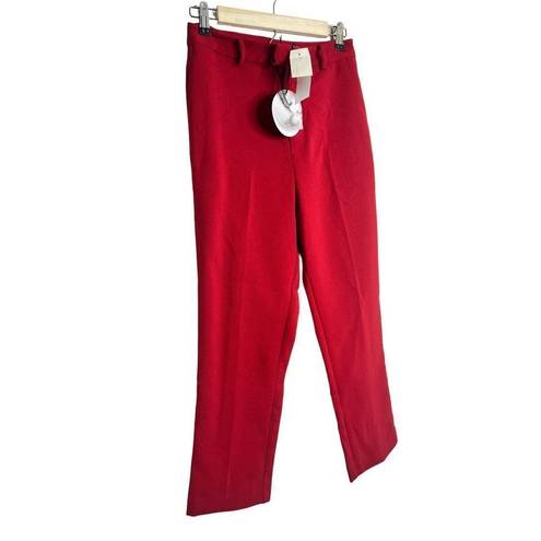 Line and Dot NWT  Rosey Cropped Pants Red sz M