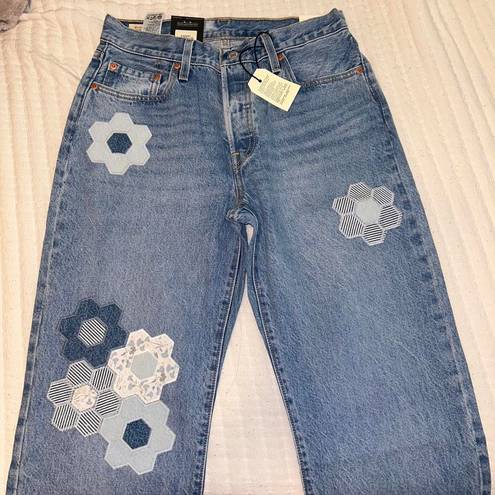 Levi’s Levis 501 90’s Floral Patch Jeans 