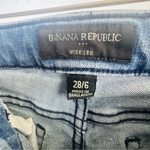 Banana Republic  Wide Leg Flare Jeans sz 28/6