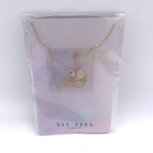 Rae Dunn  I Couldn’t Say “I Do” Without You Jewelry  16+2” CZ GoldTone Necklace