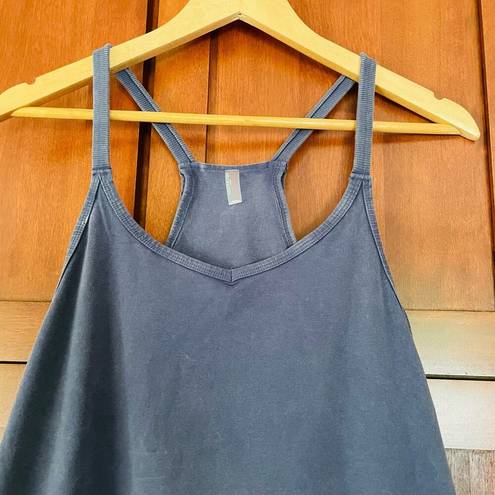 Free People Movement Hot Shot Mini Dress Built In Shorts Blue Indigo Size XS