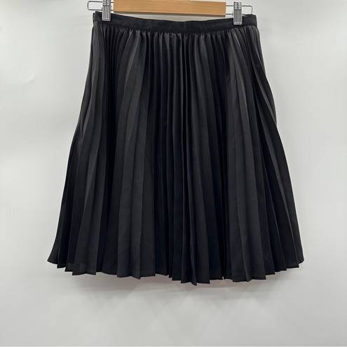 Jason Wu  for Target Black Pleated Side Zip A-Line Mini Skirt Size 4