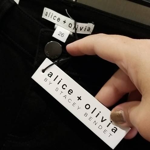 Alice + Olivia 💕💕 Black Stacey Bell Jeans