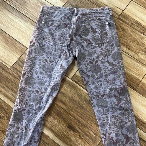 Pilcro  lilac purple patterned jeans