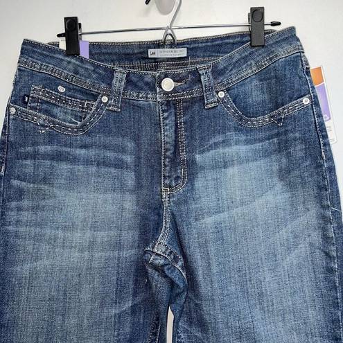 Lee  Lower On Waist Bootcut Womens Denim Blue Jeans Size 14 M Stretch Midrise