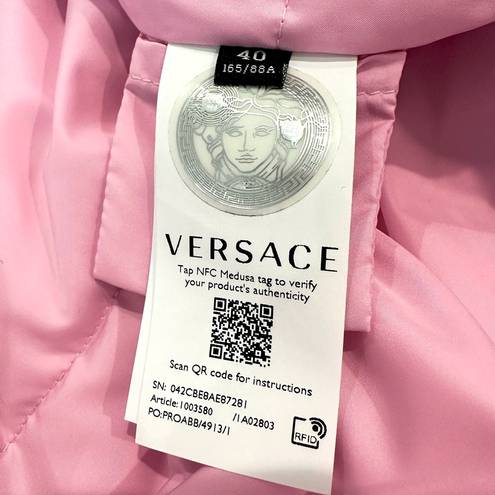 Versace  La Greca Logo Print Puffer Jacket