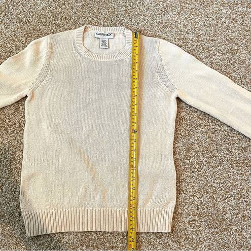 Cabin creek Cream Knit Sweater Size Petite Small PS