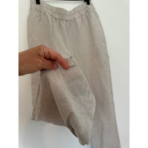 Madewell  Classic High Waist Linen Trouser Pullon Pant. Small