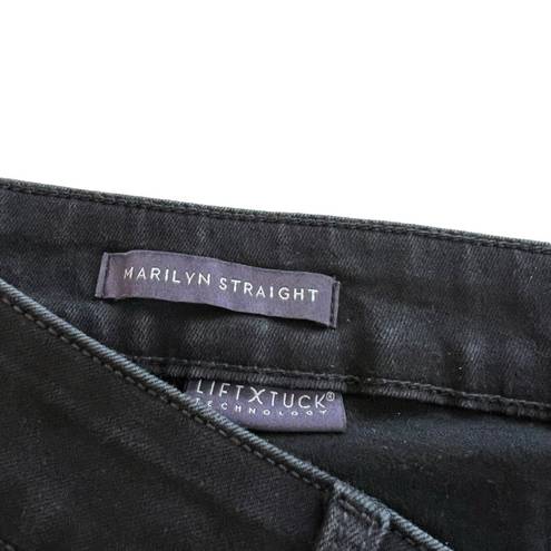 NYDJ  Black Marilyn Straight Jeans