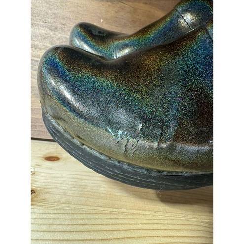 Dansko  Professional Women’s Size 36 Green Prism Sparkle Patent Leather Clogs Sho