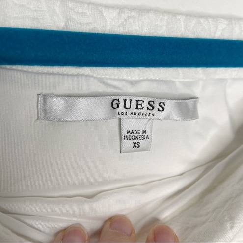 Guess NWT  White Off the Shoulder Cropped Katia Top