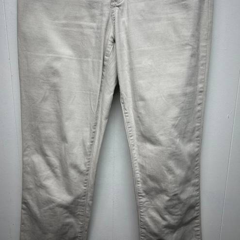 NYDJ  Marylin Straight Lift Tuck Technology 5-Pocket Beige Women's Jeans Size 6