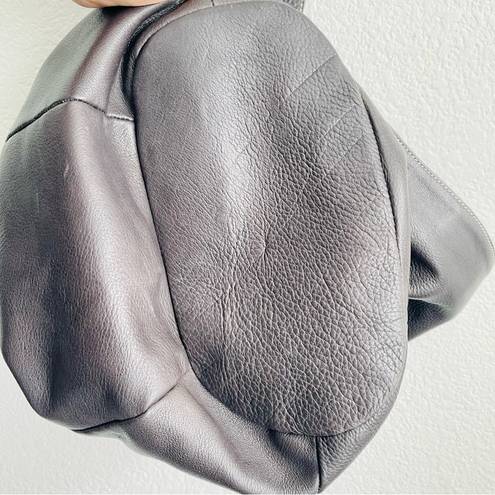 Vera Pelle  Avorio Large Crossbody Bag Purse Genuine pebble Leather ITALY