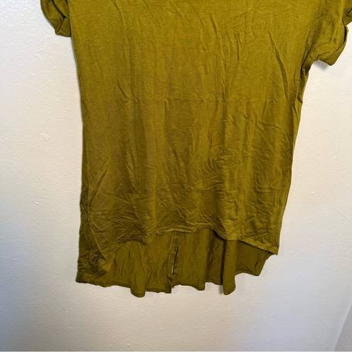 Sweet Pea  for NYC Stacy Frati T-Shirt Chartreuse Green Split Back