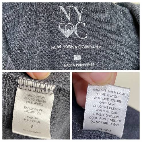 Krass&co NY& Dark Gray Charcoal Full Zip Up Hoodie