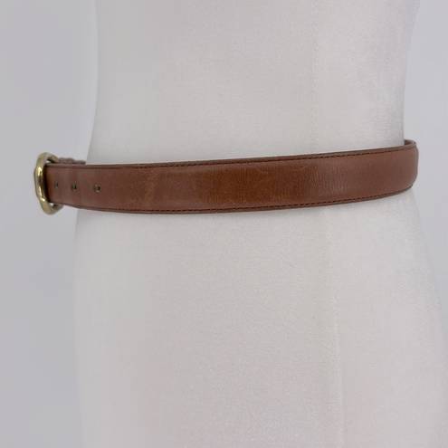 Coach  Brown Leather Belt Size Medium 8400 in British Tan Solid Brass Buckle